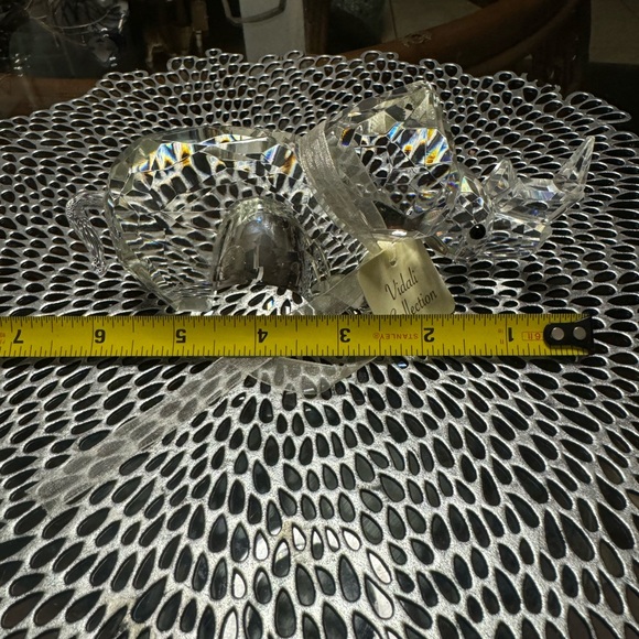 Crystal Rhinoceros figure by Vidali Collection 6” X 3” **read** - Picture 7 of 8